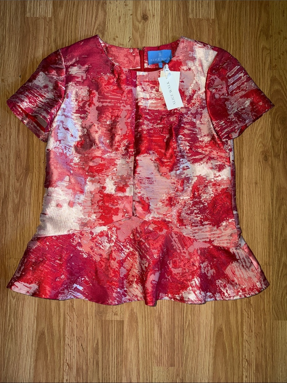 NWT Alice Walk Peplum Top Size Small